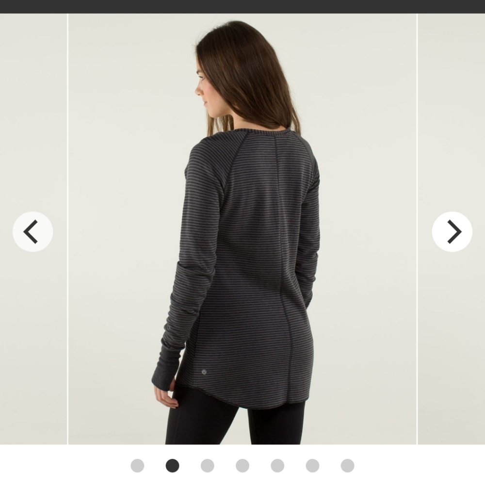 Lululemon-Open Your Heart Ls--Euc-Sz8-Reversible - image 2